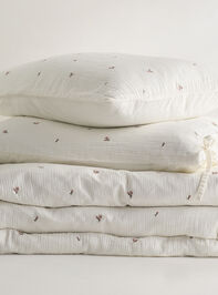 Clara Cotton Duvet Cover Detail 4 - TULLABEE