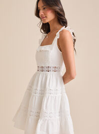 Andi Clip Dot Mini Dress Detail 4 - TULLABEE
