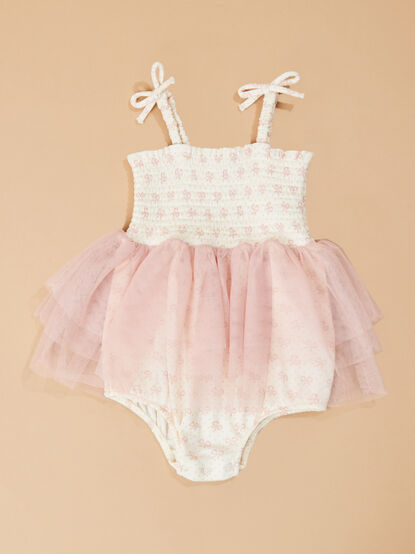Annie Mini Bows Tutu Bodysuit Dress - TULLABEE