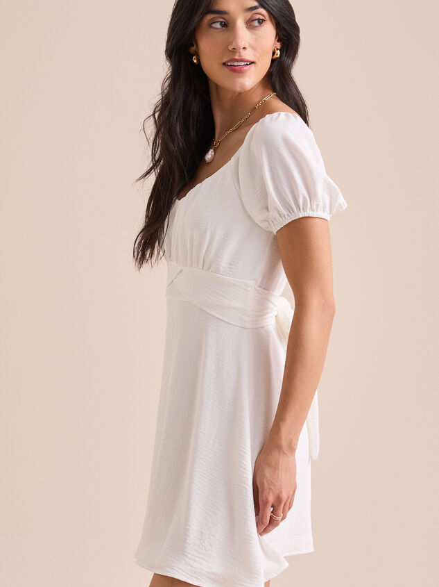 Elsie Puff Sleeve Dress Detail 5 - TULLABEE
