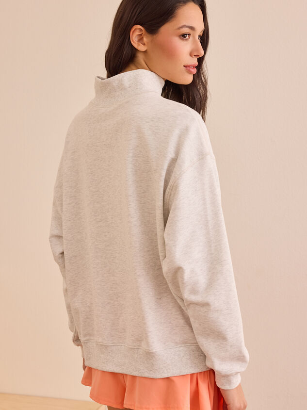 Precision Mock Neck Sweatshirt Detail 5 - TULLABEE