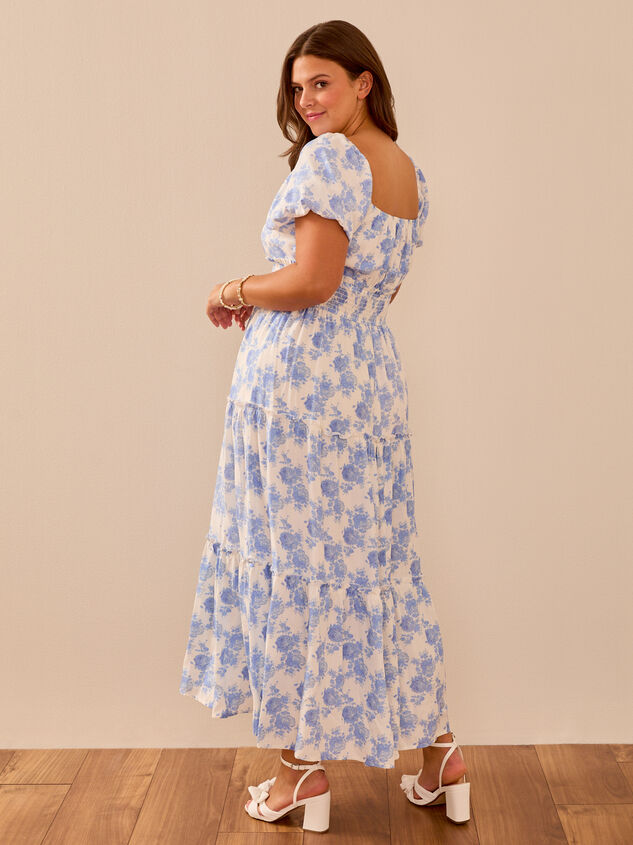 Nadine Floral Maxi Dress Detail 4 - TULLABEE