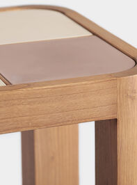 Audrey Wood Side Table Pink Detail 5 - TULLABEE
