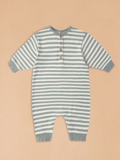 Corbin Striped Jumpsuit by Quincy Mae - TULLABEE