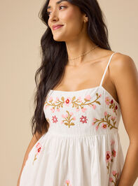 Martina Embroidered Mini Dress Detail 2 - TULLABEE