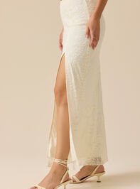 Adeline Lace Midi Skirt Detail 3 - TULLABEE