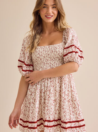 Chaya Puff Sleeve Mini Dress - TULLABEE
