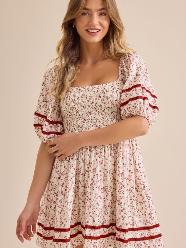 Chaya Puff Sleeve Mini Dress - TULLABEE