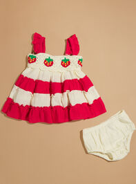 Strawberry Crochet Tank and Bloomer Set Detail 2 - TULLABEE