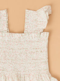 Esme Floral Smocked Dress Detail 2 - TULLABEE