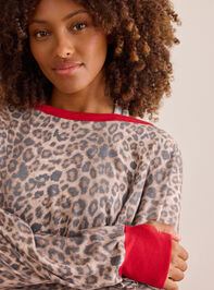 Moonlit Leopard Circle Back Long Sleeve Detail 3 - TULLABEE
