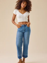 Ellen Mid Rise Cropped Jeans - TULLABEE