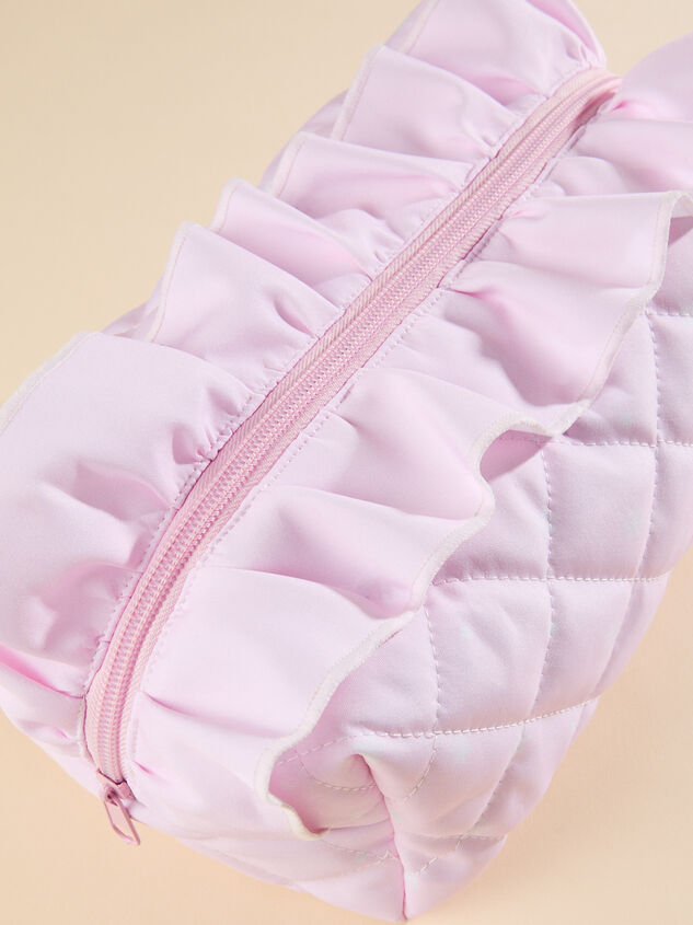 Snow Angel Makeup Bag Detail 3 - TULLABEE