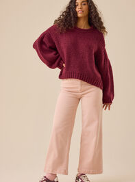 Maeve Chunky Roll Neck Sweater Detail 3 - TULLABEE