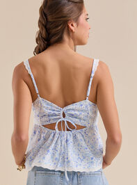 Idra Floral Babydoll Top Detail 3 - TULLABEE