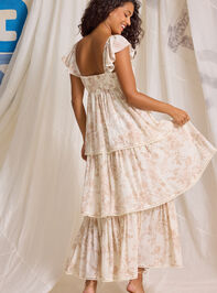 Melody Floral Maxi Dress Detail 5 - TULLABEE