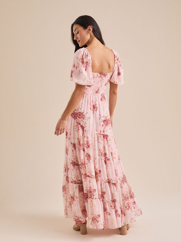 Alayna Floral Maxi Dress Detail 4 - TULLABEE
