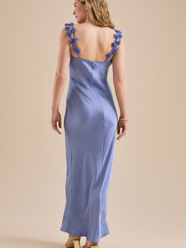 Scarlett Satin Maxi Dress Detail 4 - TULLABEE