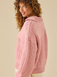 Kaia Oversized Collared Sweater Detail 5 - TULLABEE