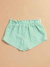 Camilla Gingham Short Detail 3 - TULLABEE