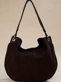 Chocolate Whipstitch Tote - TULLABEE