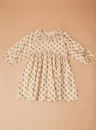Anne Floral Corduroy Dress Detail 2 - TULLABEE