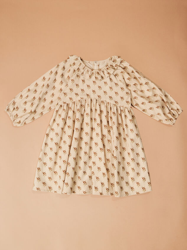 Anne Floral Corduroy Dress Detail 2 - TULLABEE