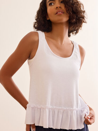 Cascade Ruffle Tank - TULLABEE