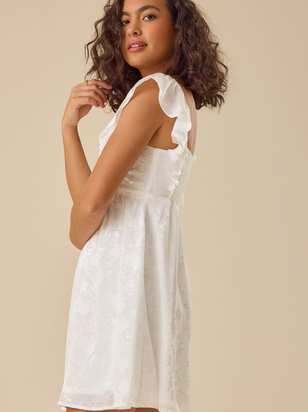 Ellise Satin Mini Dress Detail 3 - TULLABEE