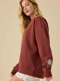 Candy Cane Martini Pullover Detail 4 - TULLABEE