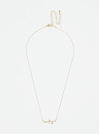 18k Gold Wifey Necklace Detail 2 - TULLABEE