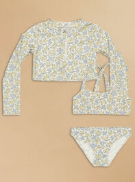 Margaret Floral Rashguard Swim Set by Rylee + Cru - TULLABEE