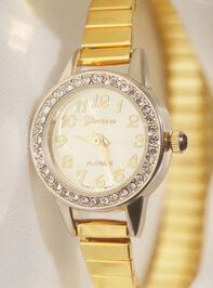 Crystal Stretch Watch Detail 3 - TULLABEE