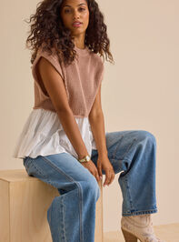 Jayce Knit Tunic Top Detail 2 - TULLABEE