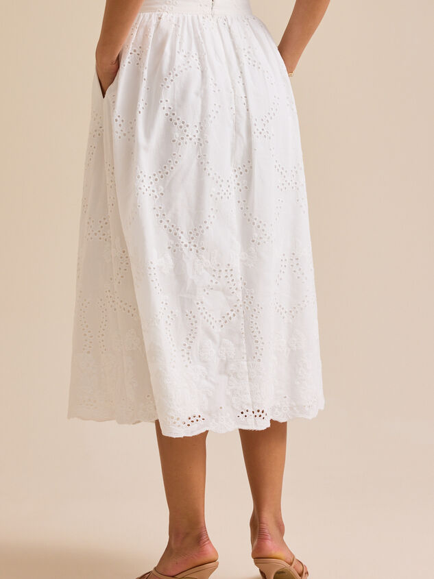 Delilah Eyelet Skirt Detail 5 - TULLABEE
