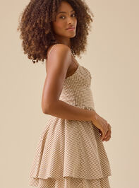 Story Gingham Mini Dress Detail 3 - TULLABEE