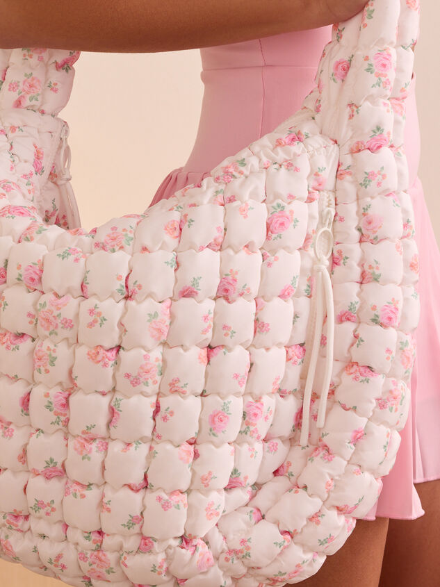 Proficient Floral Quilted Puffer Shoulder Bag Detail 5 - TULLABEE