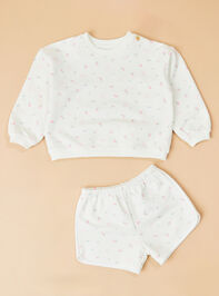 Emerson Floral Bow Shorts Detail 4 - TULLABEE