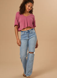 Alessia Ribbed Top Detail 2 - TULLABEE