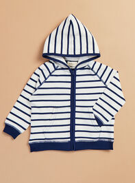 Chase Striped Jacket Detail 2 - TULLABEE