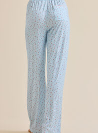 Piper Floral and Fruit Sleep Pant Detail 4 - TULLABEE