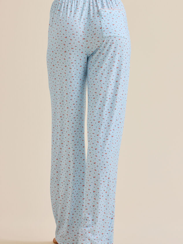 Piper Floral and Fruit Sleep Pant Detail 4 - TULLABEE