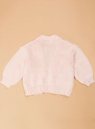 Pippa Bow Youth Cardigan Detail 3 - TULLABEE