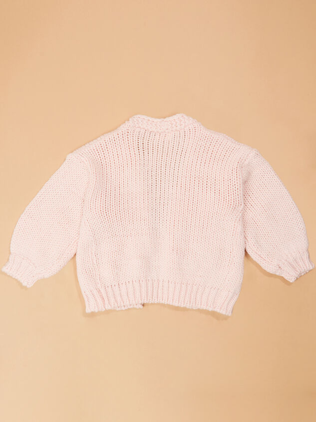 Pippa Bow Youth Cardigan Detail 3 - TULLABEE