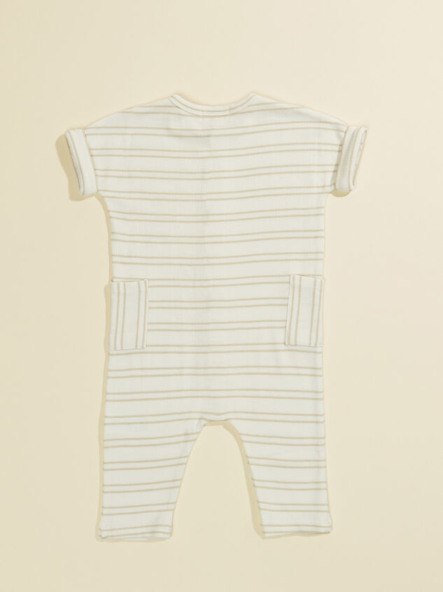 Clay Stripe Jumpsuit Detail 2 - TULLABEE