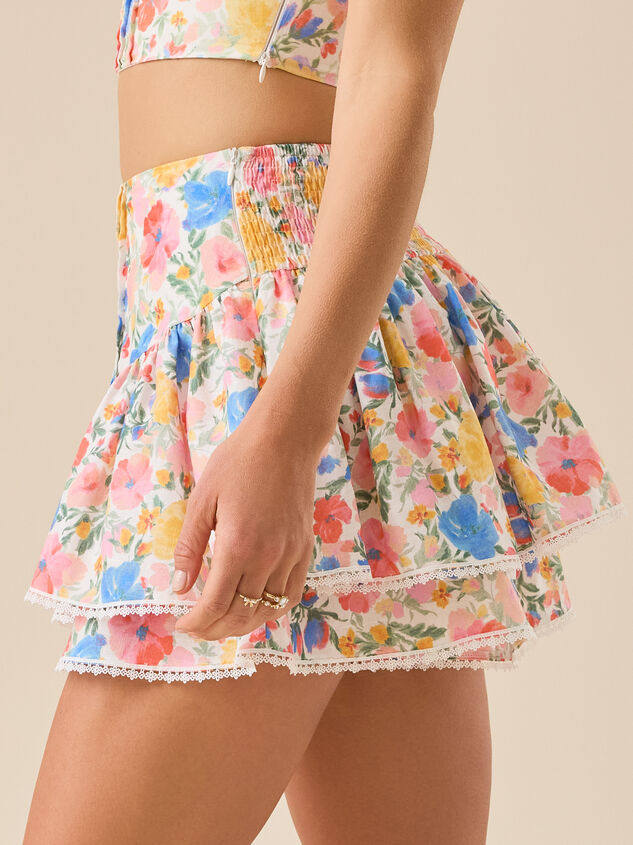 Lyra Floral Skirt Detail 4 - TULLABEE