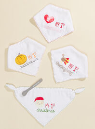 My First Holiday Bib Set Detail 2 - TULLABEE