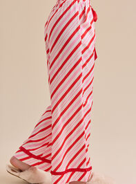 Candy Cane Sleep Pants Detail 3 - TULLABEE
