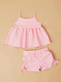Gracie Gingham Shirt Set Detail 2 - TULLABEE