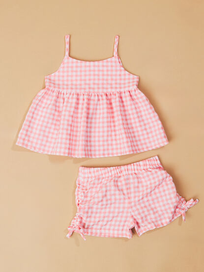 Gracie Gingham Shirt Set - TULLABEE